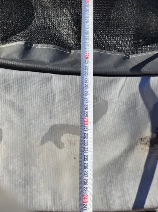 Cama elástica con red de seguridad