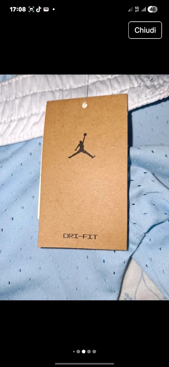 Pantaloncini Jordan Blu e Bianchi