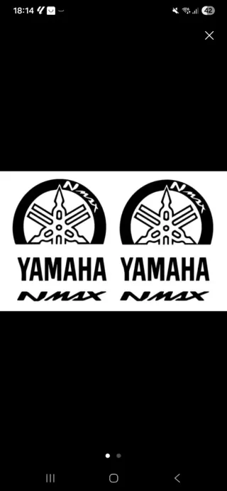 Pegatinas Yamaha NMAX Negro Brillo
