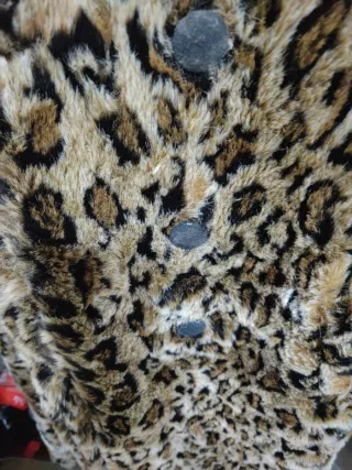 Abrigo de pelo estampado leopardo