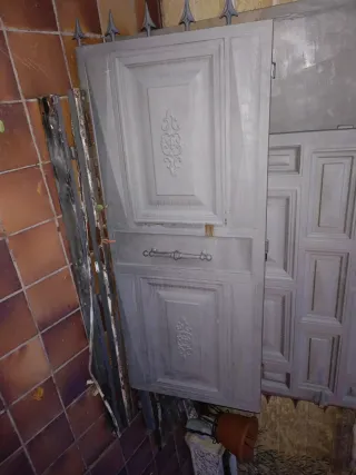 Puertas de exterior de hierro con motores