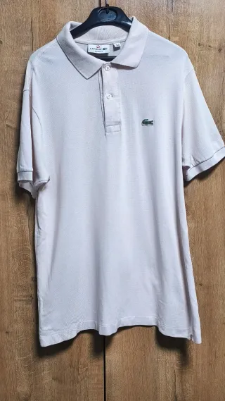 Polo Lacoste Rosa Claro Talla M