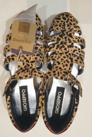 Cangrejeras Gioseppo Mujer Negro y Dorado