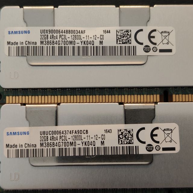 10x Samsung 32GB DDR3 ECC RDIMM
