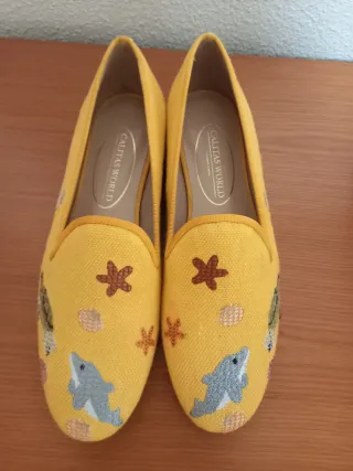 Zapatos Calitas World Mujer Amarillos