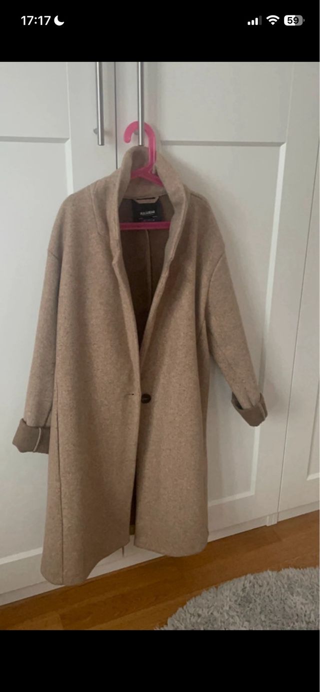 Gabardina Larga pull and bear Talla xs Beige