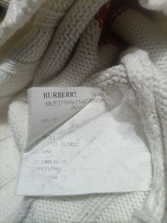 Jersey Burberry Rayas Mujer Talla L
