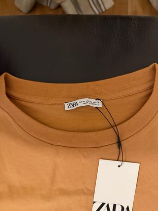 Camiseta Zara Talla XL Naranja