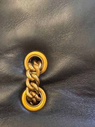 Bolso Pinko Love Puff Negro Cuero