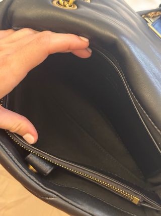 Bolso Pinko Love Puff Negro Cuero