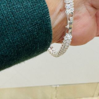 Bracciale Tennis Bigiotteria Argento doppio filo