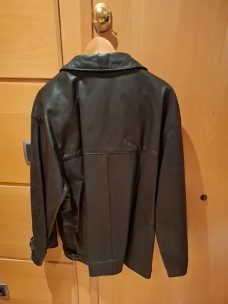 Cazadora Cuero Sisley Marrón Talla XL