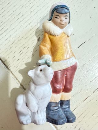 Statuina Lladro Bambino con Orsetto