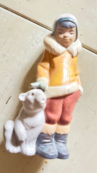 Statuina Lladro Bambino con Orsetto