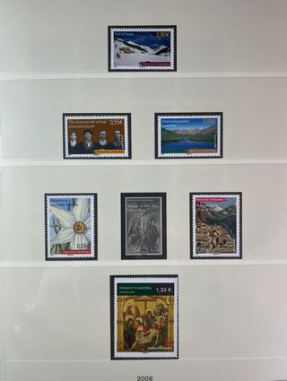 Sellos Andorra Francesa años completos 2005-2008