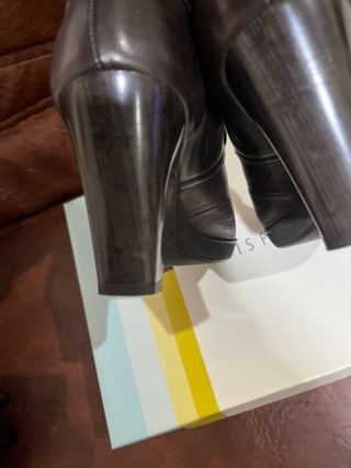 Botines Hispanitas Piel Marrón Chocolate