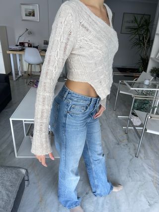 Suéter Zara Beige Talla Única