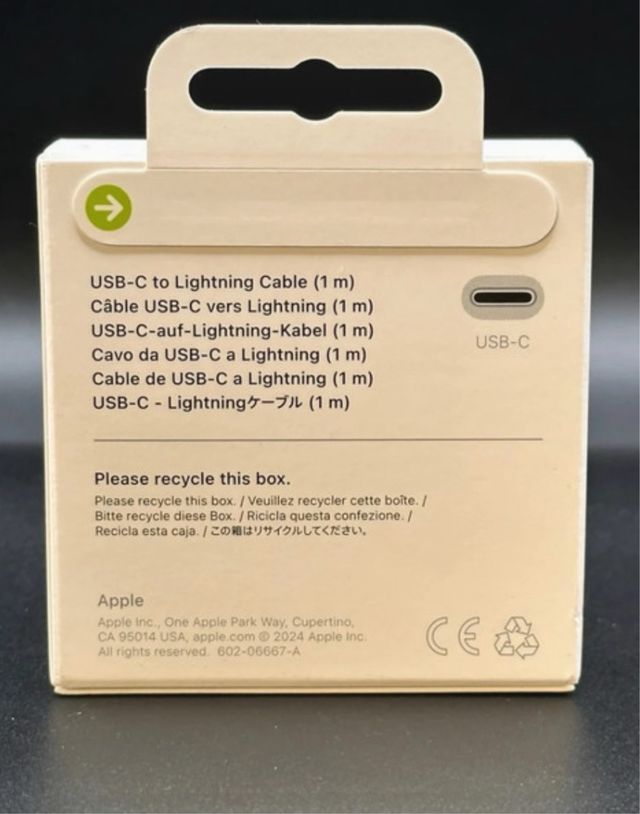 Cable Apple USB-C a Lightning (1m)-Original