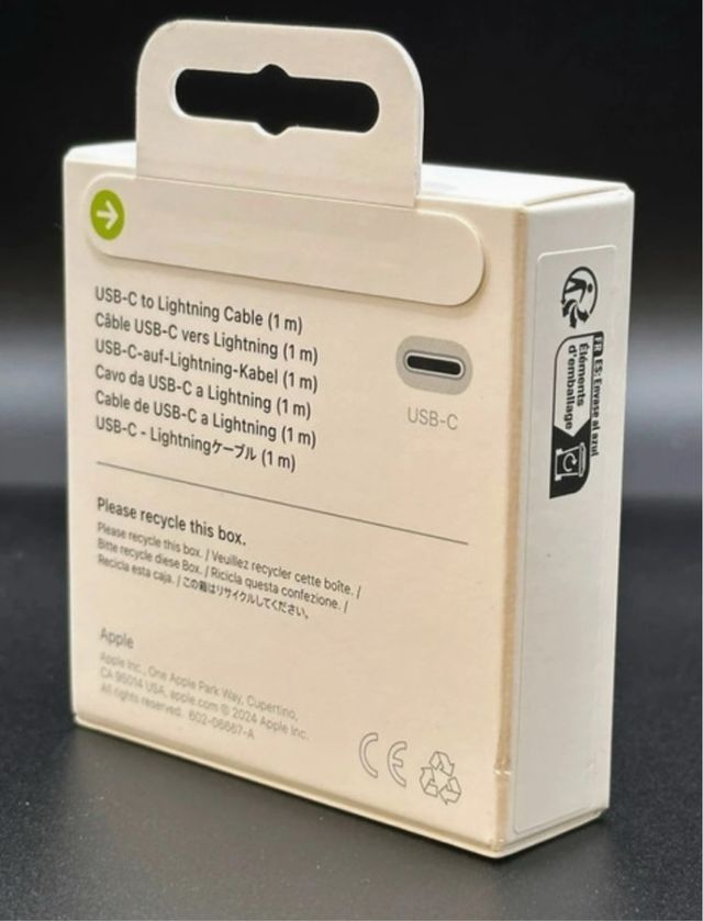 Cable Apple USB-C a Lightning (1m)-Original