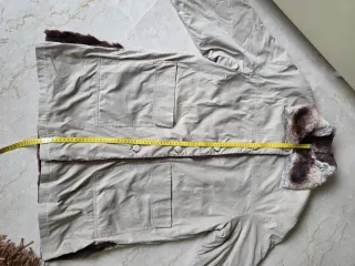 Cappotto invernale vintage beige/marrone