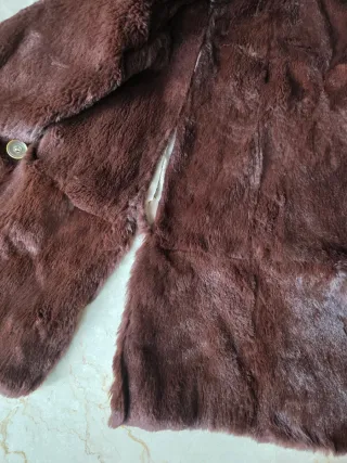 Cappotto invernale vintage beige/marrone