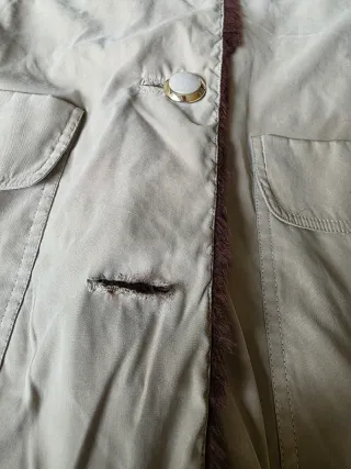 Cappotto invernale vintage beige/marrone