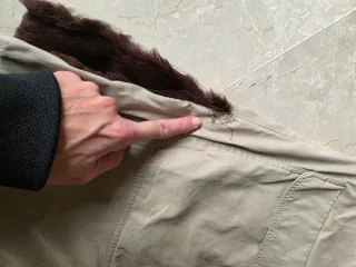 Cappotto invernale vintage beige/marrone