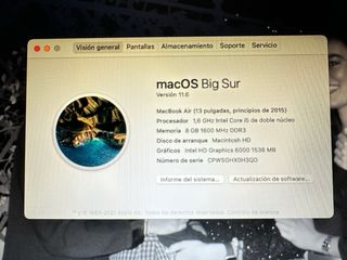 Apple MacBook Air 2016 Gris/Plata