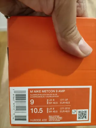 T42,5 Nike Metcon 9 AMP  Azul