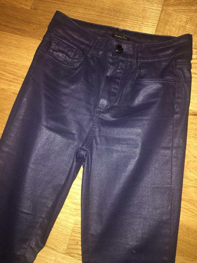 Pantalones Massimo Dutti Azul Talla XS