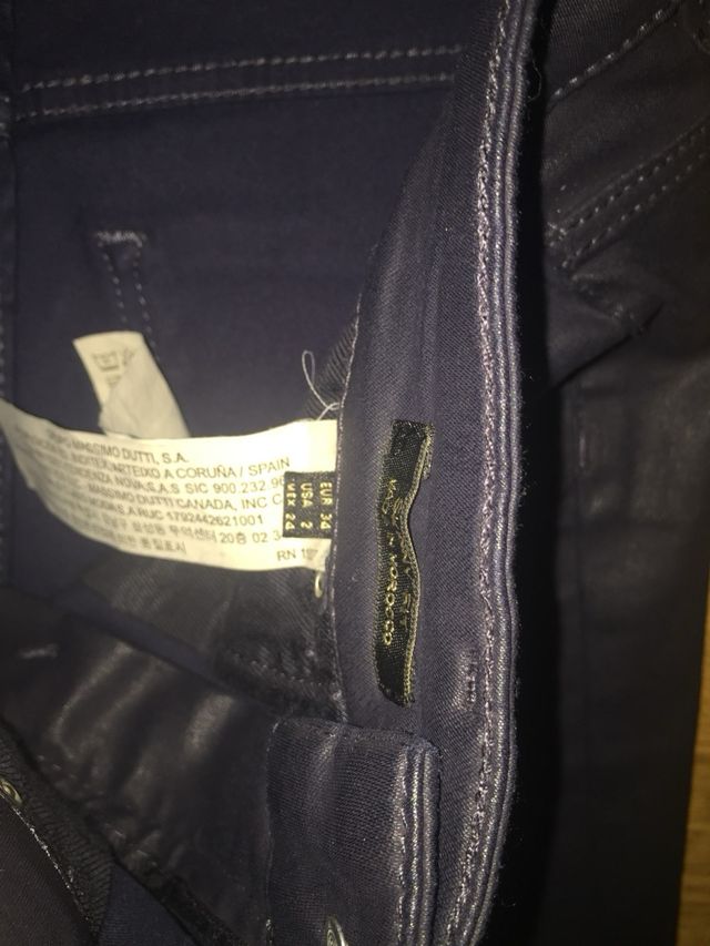 Pantalones Massimo Dutti Azul Talla XS