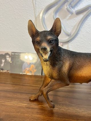 Figuras cerámica zorro y Yorkshire