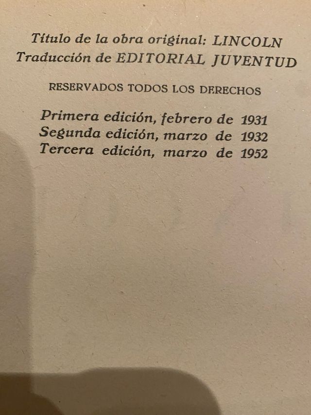 Lincoln, 1952, 3 edición