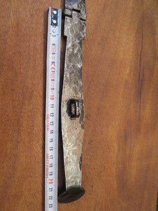 Cerradura antigua forja para arca, arcón o baúl.