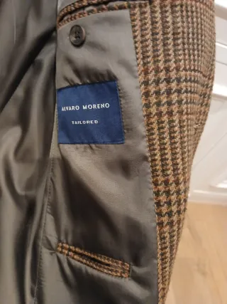 Americana cuadros marrón