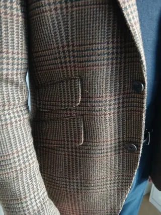 Americana cuadros marrón