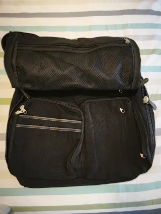 Maletín portátil compartimentos Nicoli negro