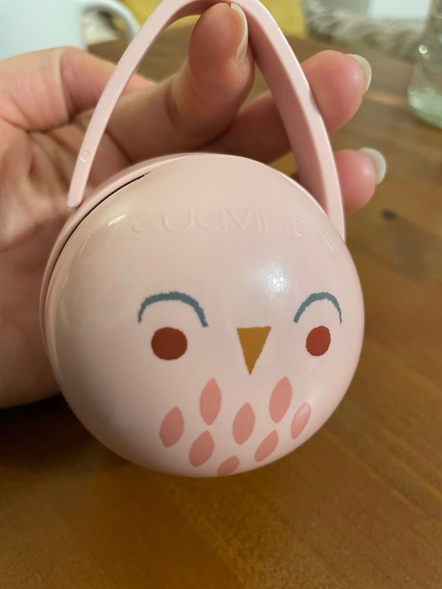 Portachupetes Suavinex rosa búho