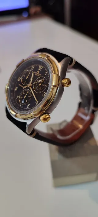 Orologio Lorenz Cronografo Nero e Oro