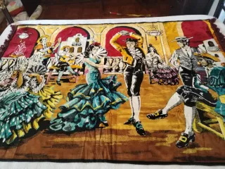 Tapeçaria Veludo Bailarinos Flamenco