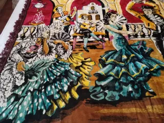 Tapeçaria Veludo Bailarinos Flamenco