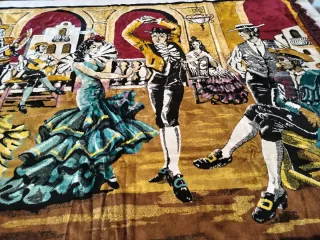 Tapeçaria Veludo Bailarinos Flamenco