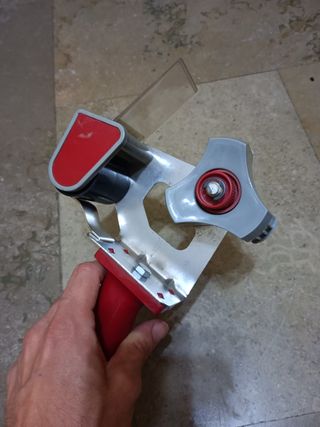 Dispensador cinta embalaje rojo