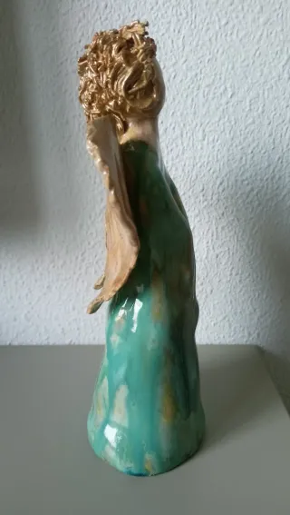 Figura Ángel Arcilla Navideña