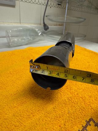 Cola de escape deportiva cromada