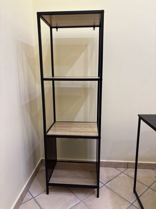 set studio:Scrivania moderna, cassettiera,colonna