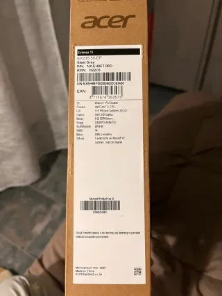 Acer Extensa 15 EX215-55 i3-121