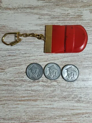 Llavero Vintage de jugar a los chinos.