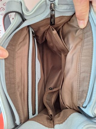 Borsa donna pelle celeste