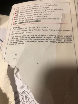 vendo bacas de citroen